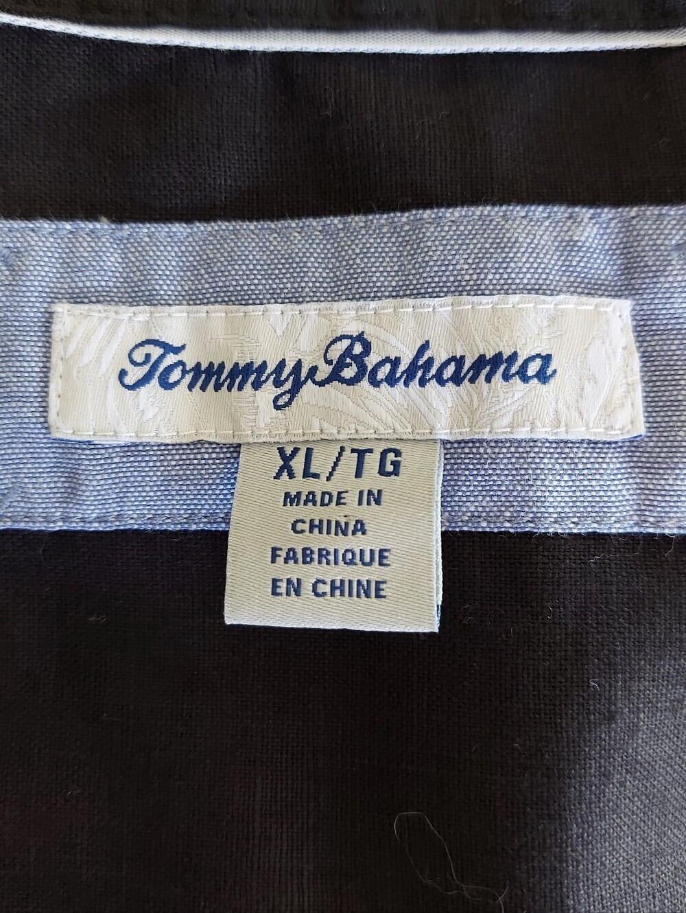 Tommy Bahama 100% Linen Black Short-Sleeve V-Neck Tunic - Picture 4 of 8